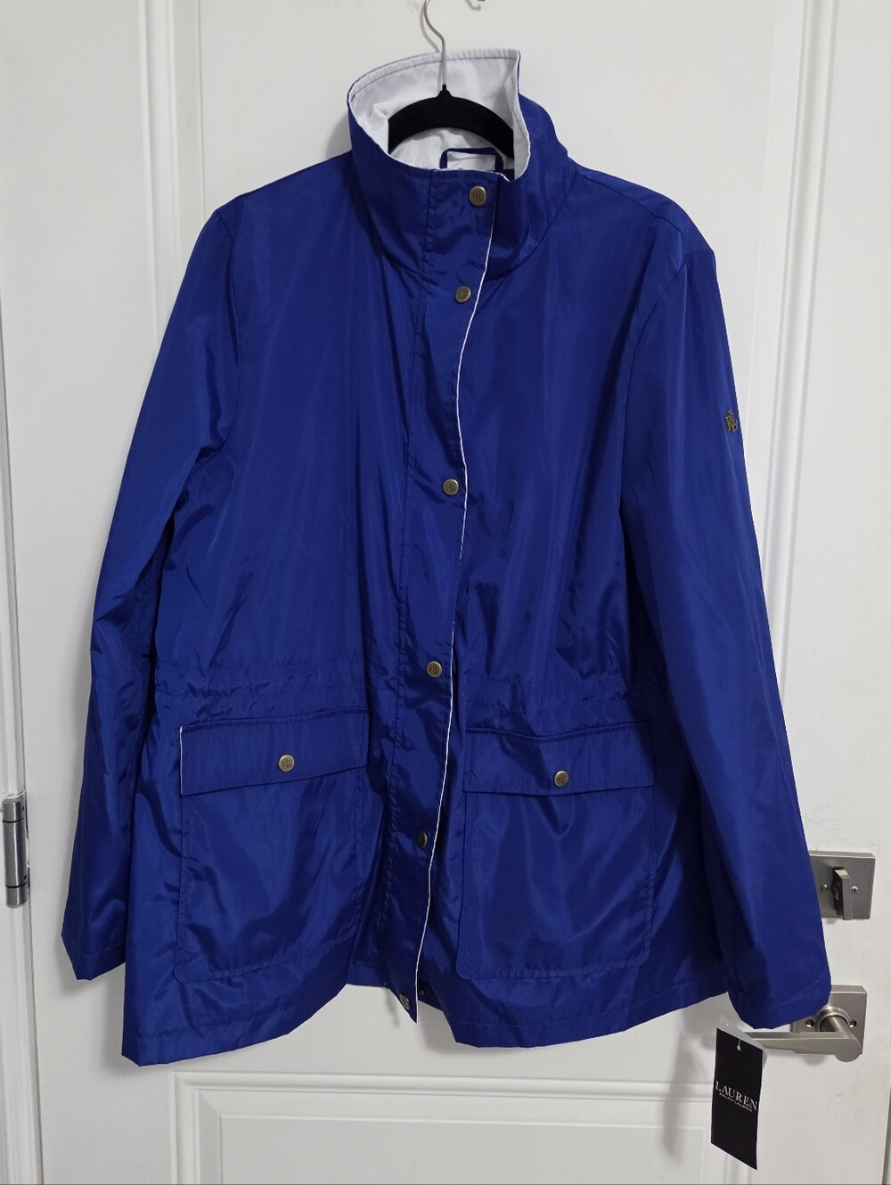 NWT - Lauren Ralph Lauren Women's Contrast Trim Windbreaker - Size L